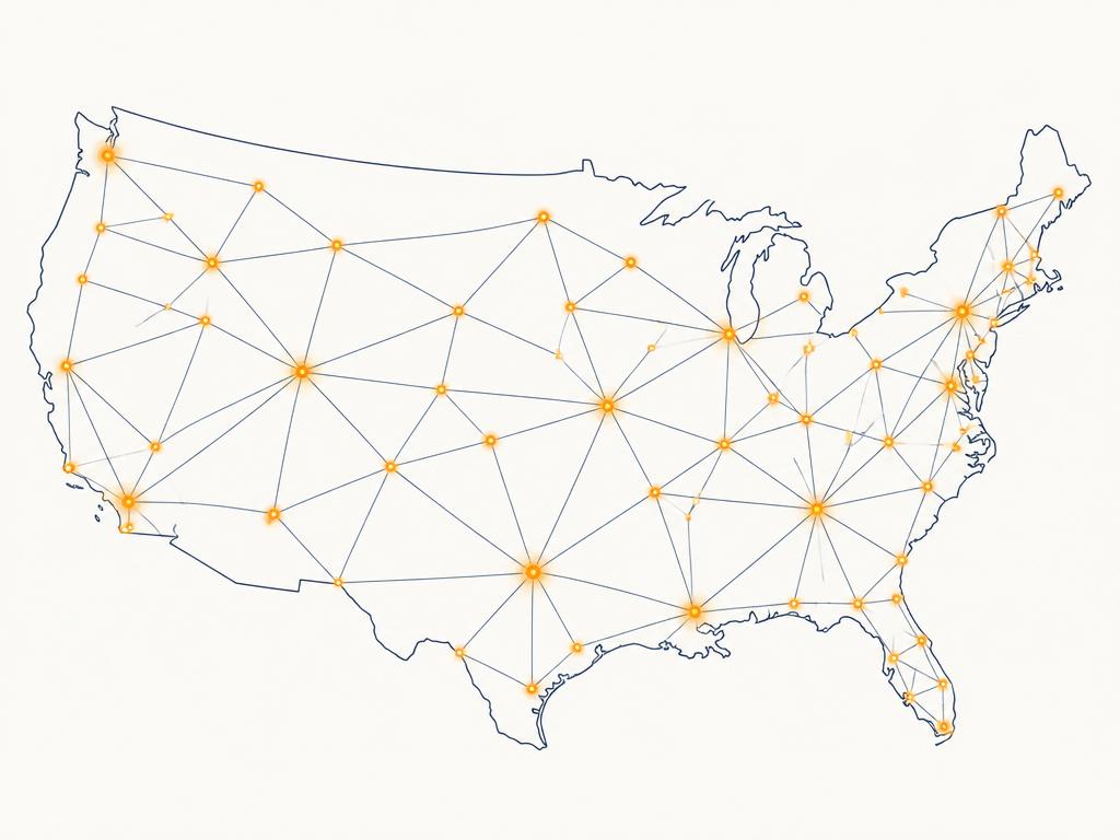 LEN GROUP logistics network spanning the United States